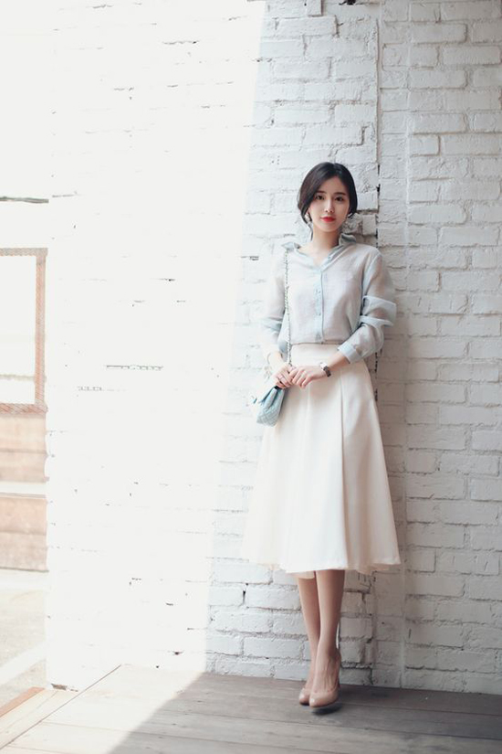 Các kiểu chân váy tiện lợi phối đồ cho nàng công sở